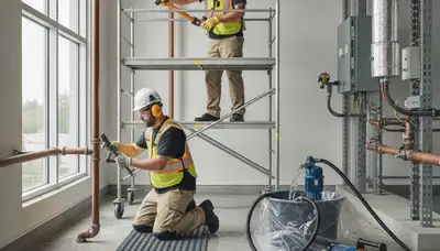 Emergency plumber repairing a leak in Escondido, CA for fast 24/7 plumbing service