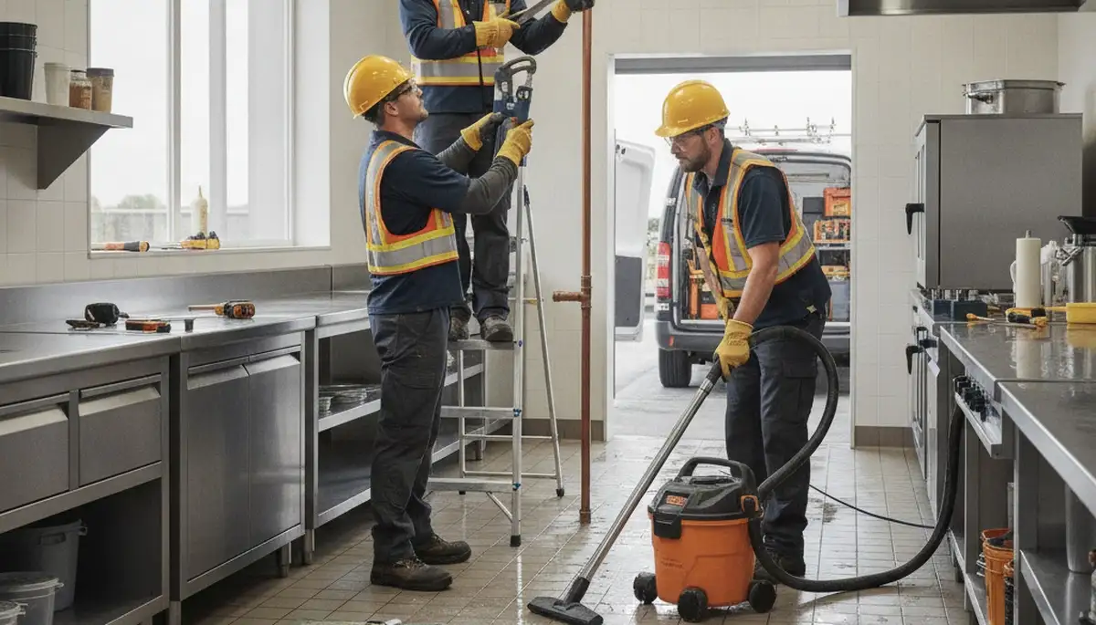 Emergency plumber repairing pipes in Escondido, CA for fast 24/7 plumbing service