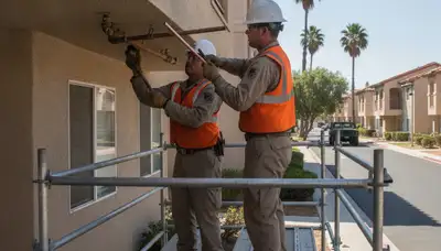 Plumber repairing pipes in Escondido, CA for residential plumbing service