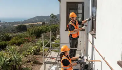 Plumber repairing a pipe in Escondido, CA for local plumbing repair service