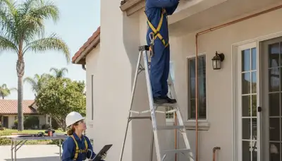 Plumber repairing pipes in Escondido, CA for reliable plumbing service