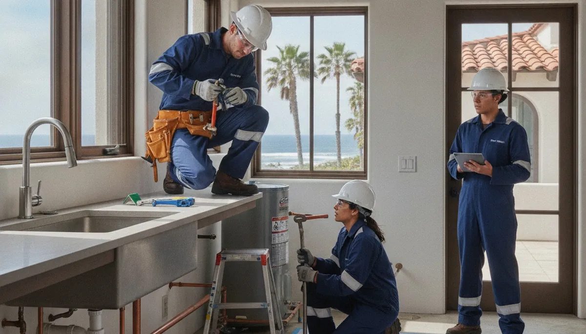 Plumbing repair service in Escondido, CA for leaks, clogs, and pipe fixes