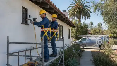 Professional plumber service truck in Escondido, CA for plumbing repairs