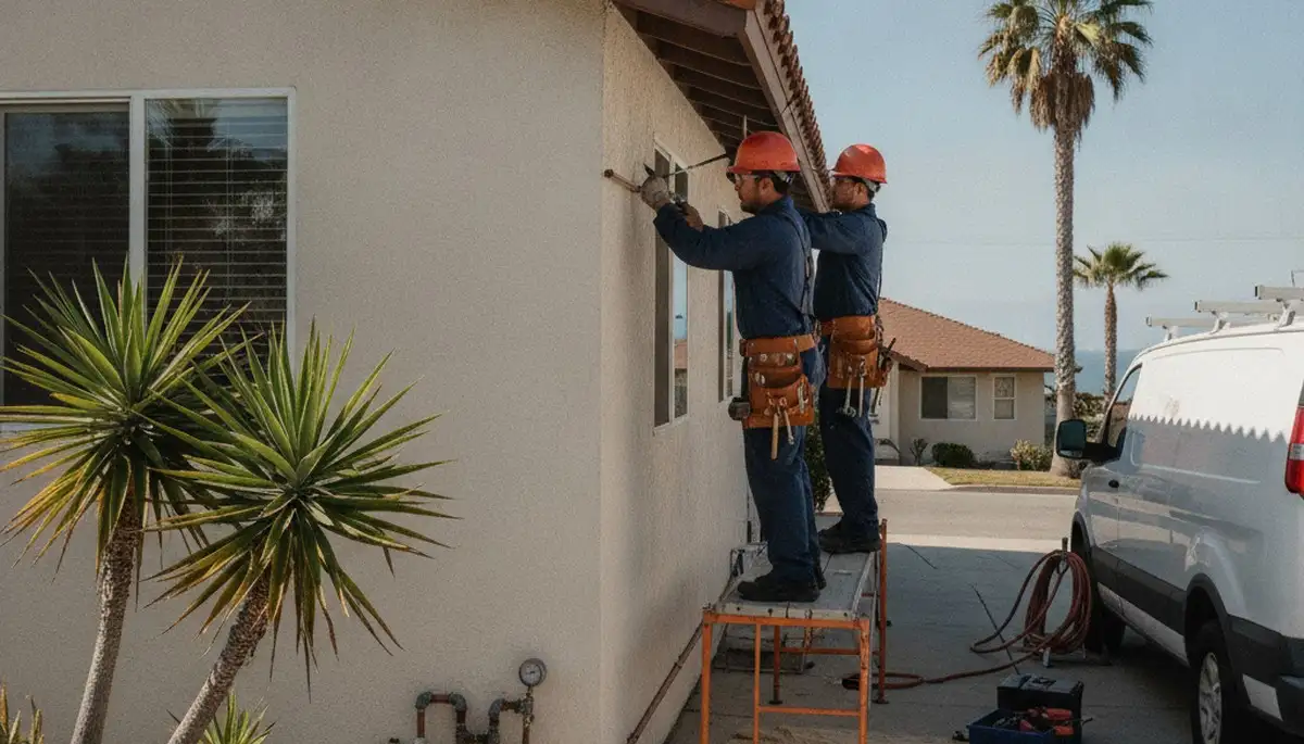 Escondido, CA plumbing repair service truck for emergency leak and drain repair jobs