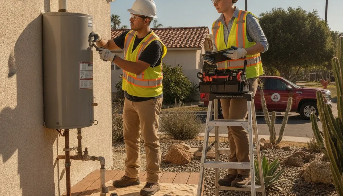 Plumbing repair technician serving Escondido, CA for leak and pipe repair services