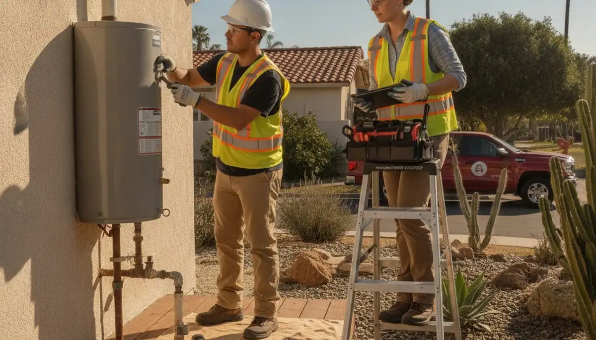 Plumbing repair technician serving Escondido, CA for leak and pipe repair services