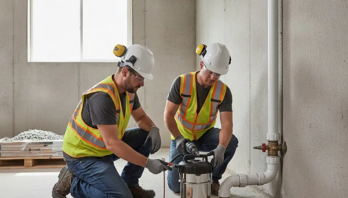 Sump pump installation for Escondido, CA homes by On Call Plumbers to prevent water intrusion
